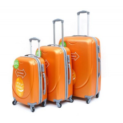 Hot sale 4 wheels 20 24 28 inches three pcs sets ABS trolley luggages